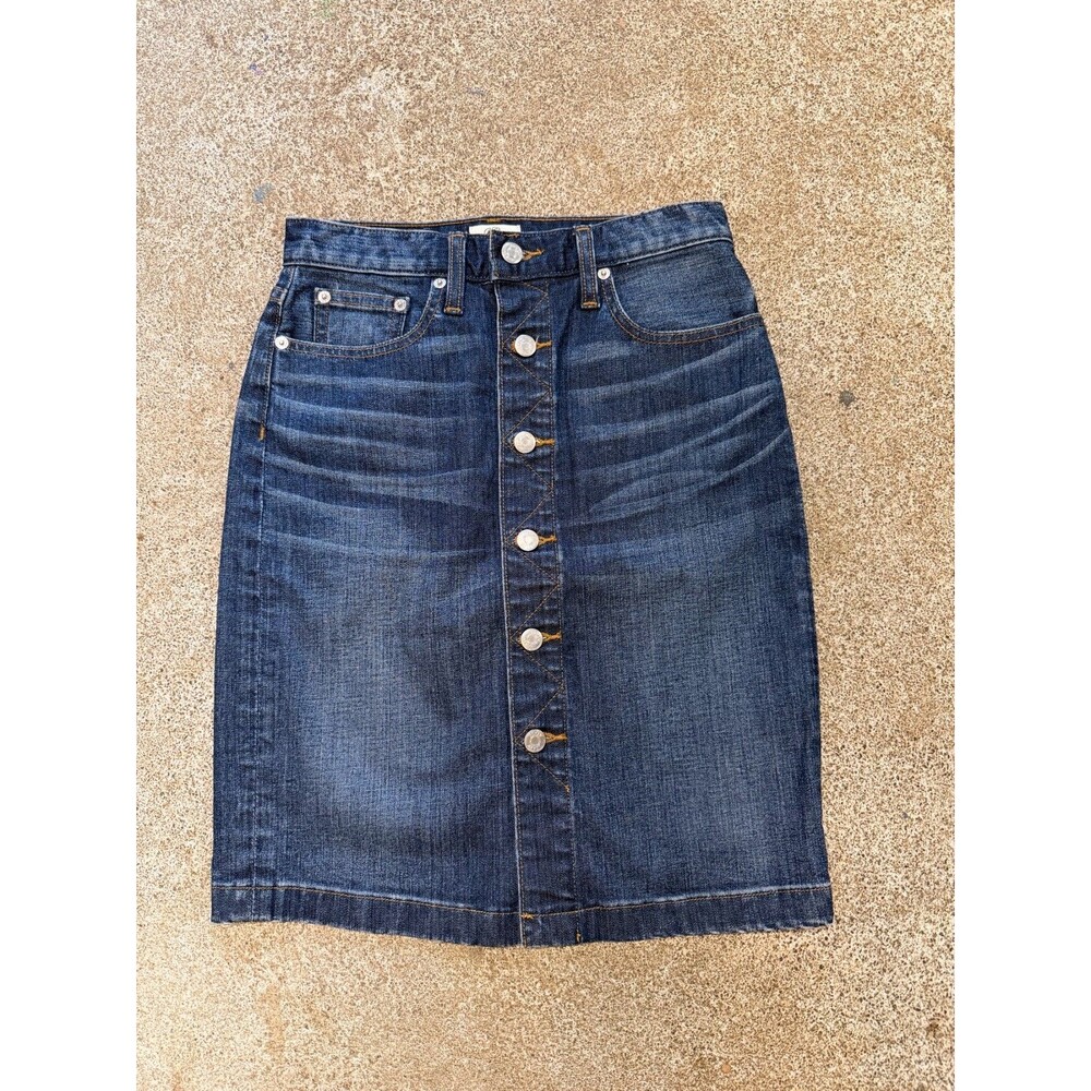 J. Crew Button Down Mara Mini Jean Skirt size 25